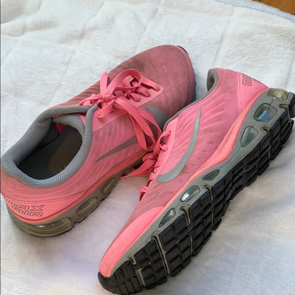 Pink nike air max sneakers